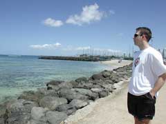 Geoff looking at ocean